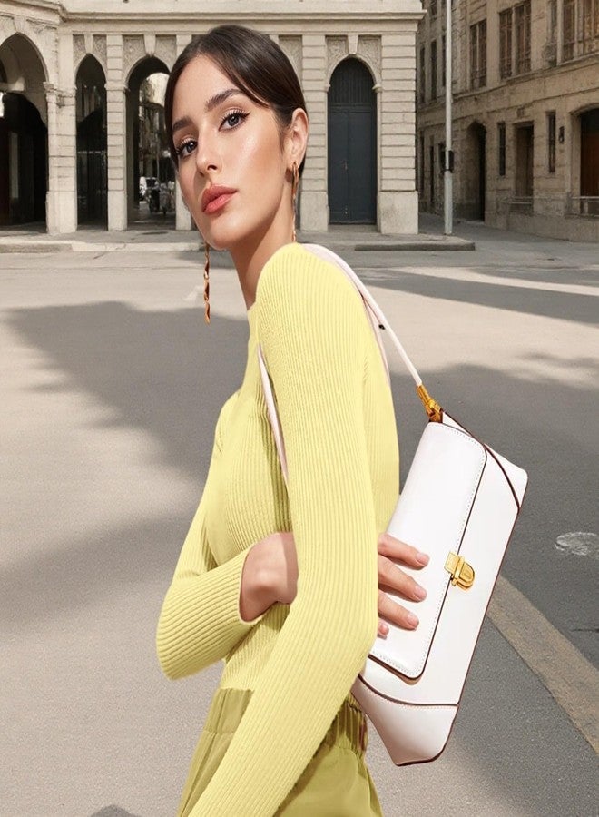 Eiyye حقيبة كتف صغيرة من إييي للنساء، حقيبة يد كلاسيكية، حقيبة يد صغيرة تُحمل تحت الإبط، مناسبة للسفر والعمل والحفلات - Image 3